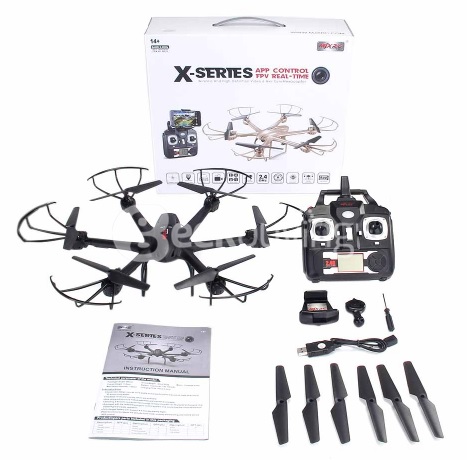 MJX X601H - רחפן 6 להבים עם FPV